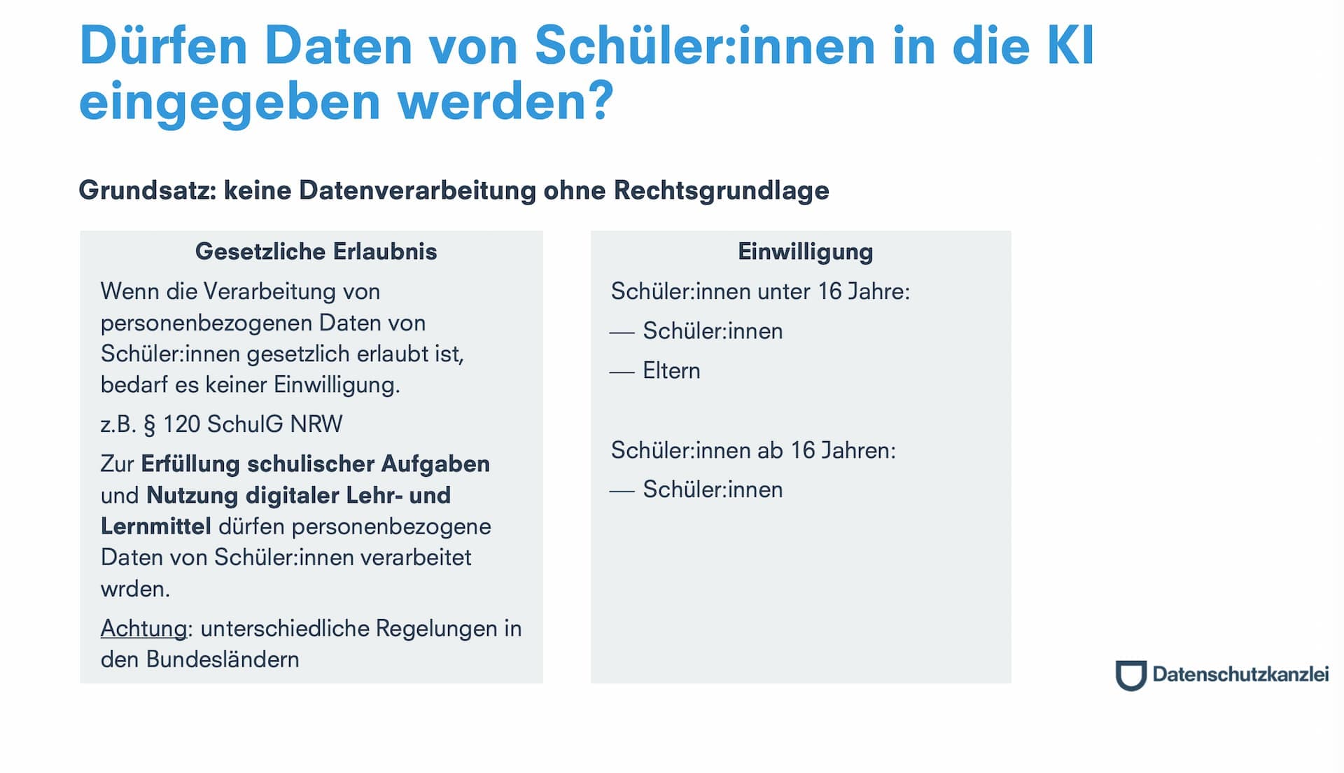 Abbildung 3: Umgang mit Schüler:innendaten